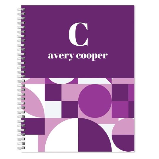 Abstract Pattern Spiral Notebook